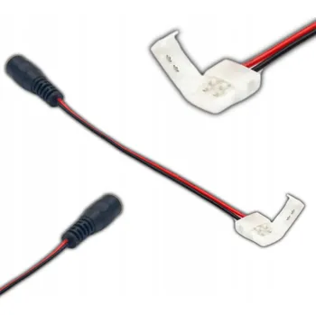 Příslušenství pro LED osvětlení Svorka pro LED pásky 10mm + DC zásuvka 2,1mm