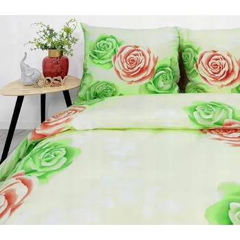 Povlečení Sada povlečení 220x200 růže 3D stylové jemné 220x200