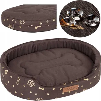 Pelíšek pro psa Welsti kotec pro psy hnědá 80 cm x 67 cm