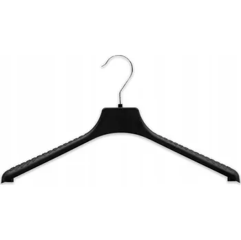 Věšák Černý plastový věšák na oblečení 39 Cm/100 ks B-4