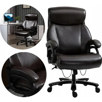 Kancelářská židle s nosností do 180 kg, hnědá PAKO 921-503BN