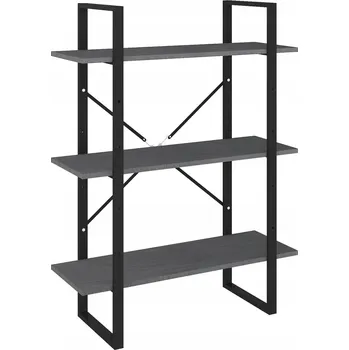 regál Dřevěný regál šedý 80x30x105 cm - robustní a odolný