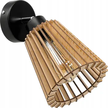 LAMPA WISZĄCA SUFITOWA ŻYRANDOL DŘEVĚNÝ 1XE27