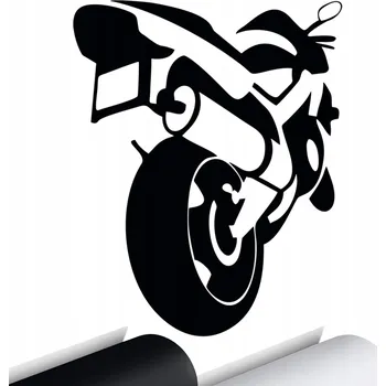 Samolepicí dekorace na vozidlo NÁLEPKA na auto MOTO MOTORKU SKÚTR 15x12 cm