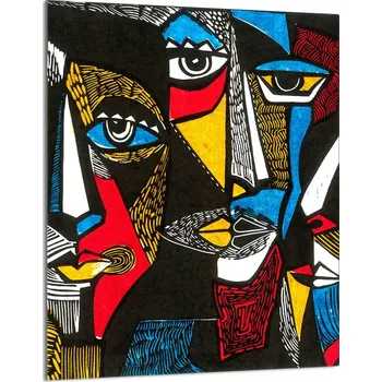 Kuchyňské prkénko SKLENĚNÁ DESKA NA KRÁJENÍ 40x52 Pop Art - TVRZENÉ SKLO