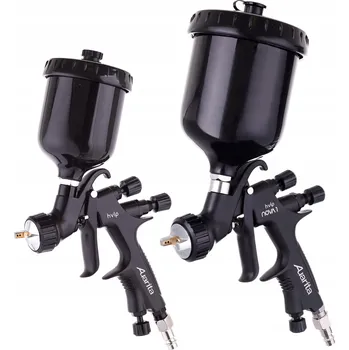 Stříkací pistole Lakýrnická Sada Pistole HVLP NOVA 1 Pistole 1,4 + 1,0 mm