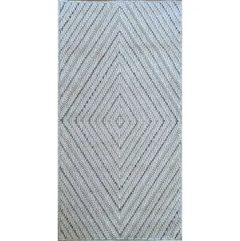 Koberec Koberec provázkový smyčkový 60x110 cm, šedý pro vnitřní i venkovní použití, boho styl