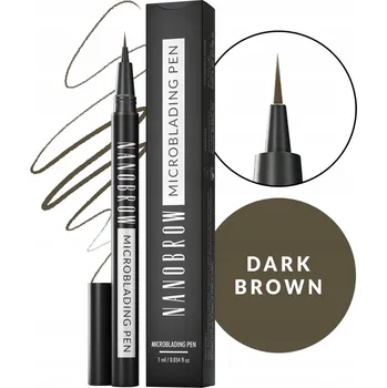 Tužka na obočí Nanobrow Microblading Pen Tmavě Hnědá - fix na obočí