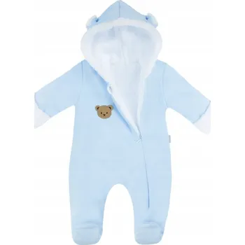 Zateplená dětská sněhová kombinéza Nicol s kapucí , vel. 56