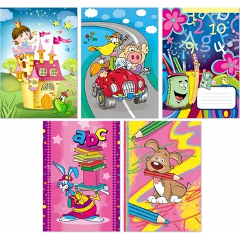 Sešit Sada sešitů A5 DeltaGraphix, 16 listů, různé druhy