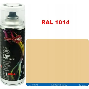 Barva ve spreji RAL 1014 AKRYLOVÝ LAK ve spreji béžový LESK HQ kvalita, vysoká vydatnost 1233