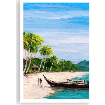 Obraz Plakát na zeď bez rámu 70x100 pláž obraz plakáty do obývacího pokoje ložnice