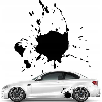Samolepicí dekorace na vozidlo SAMOLEPKA na auto Skvrna Flek Rozstřik 43x43cm