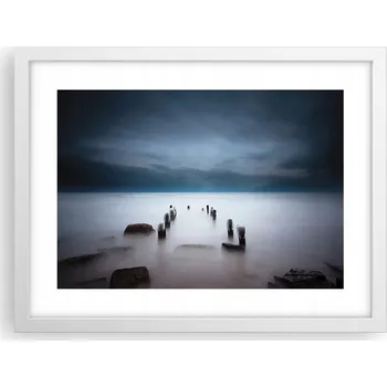 Obraz Obraz plakát v bílém rámu do obýváku 40x30 krajina foto na zeď