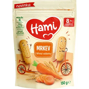 HAMI Dětské sušenky mrkev 150 g