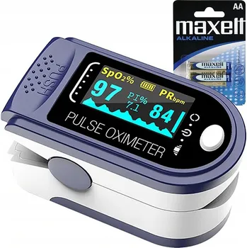 Pulzní oxymetr Pulzní Oxymetr Lewer Prstový pulzní oxymetr bílý