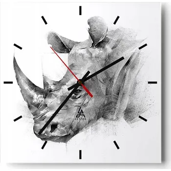 Hodiny Velké nástěnné hodiny 40x40 Abstrakce Skleněné tiché hodiny