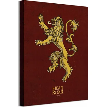 Obraz Hra o trůny Erb Lannisterů Obraz na plátně 40x50 cm