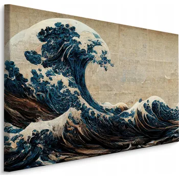 Obraz Obraz do Ložnice VLNY Oceán Japonský Styl 70x50