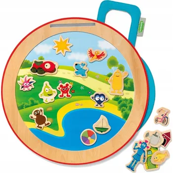 Babblarna - Magnetická dřevěná tabule s magnety