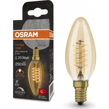 Žárovka OSRAM Stmívatelné LED žárovky, Vintage Edition, 25 W