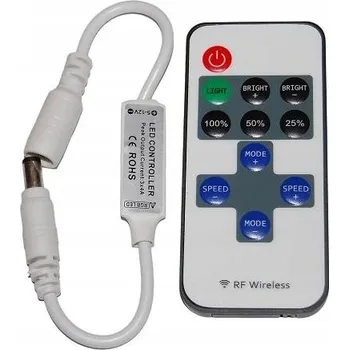 LED osvětlení MINI RF STMÍVAČ PRO JEDNOBAREVNÉ LED PÁSKY 12V 72W + RADIJOVÝ DÁLKOVÝ OVLADAČ RF
