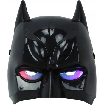 Karnevalová maska Maska na obličej Gacek Batman LED plastová černá