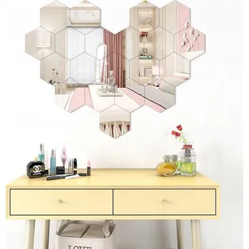 Zrcadlo Zrcadlo ITIMPORT nástěnné hexagon rám plast 100 x 87 mm