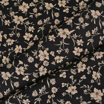 Bavlněný popelín Eny černý