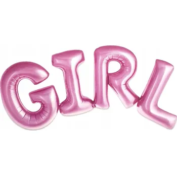 Balónek FÓLIOVÉ BALÓNKY NÁPIS GIRL JEDEN ROK NAROZENINY 106 CM