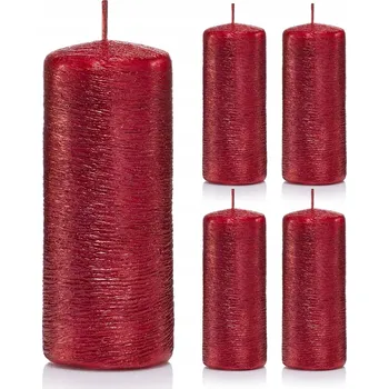 Svíčka Tradiční parafínová svíčka bez vůně Drobo 5 ks