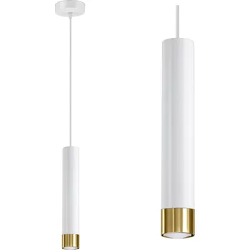 Závěsné svítidlo Luxolar kovové bílé zlaté patice GU10 10 W 100 cm