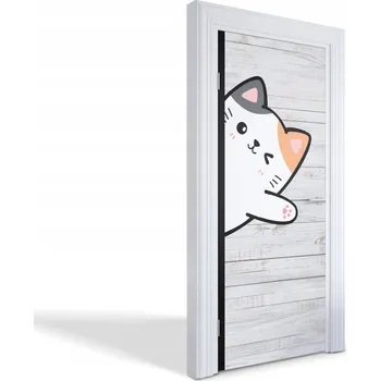 Fototapeta Fototapeta na dveře dýha samolepka samolepící Veselá kočička 85x205 cm