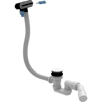 Sifon V&B vanová odtoková a přepadová souprava, Push-Open, alpská bílá U90959001