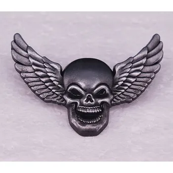 Lebka křídla odznak pins brož připínáček