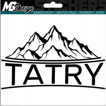 Samolepicí dekorace na vozidlo NÁLEPKA na auto Hory Tatry Turistika 10x15 cm
