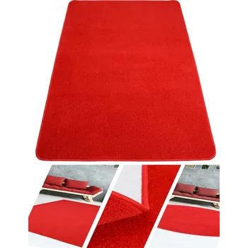 Koberec KOBEREC HLADKÝ ČERVENÝ DO POKOJE NA MÍRU DIAMOND 200x200cm