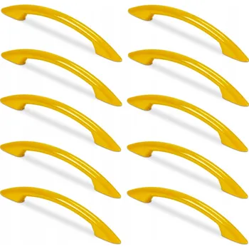 Nábytkové kování Nábytková úchytka klasická, žlutý lesk, 14,5 x 1 x 2,3 cm