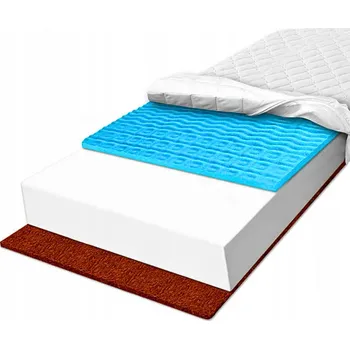 Matrace Pěnová Matrace 180x200 oboustranná kokosová 25 cm měkká zpevněná H2 H3
