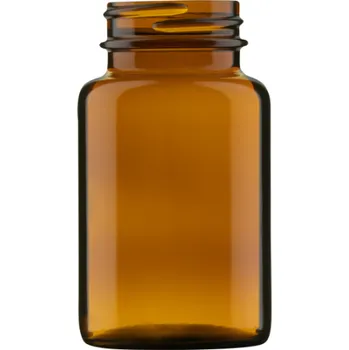 Sklenice Lékovka 100 ml širokohrdlá hnědá Počet kusů v balení: 54