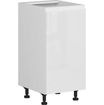 Black red white Spodní skříňka kuchyně Sole D-30/82 Zvolte stranu: levé provedení, Barva korpusu skříněk: Černá mat, Zvolte barvu dvířek: Dub Arlington