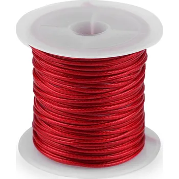 Příze Šňůrka hlazená, lesklá Ø1 mm Varianta: 5 červená, Balení: 25 ks