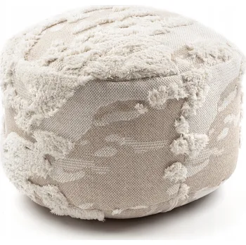 Taburet Bavlněná Taburet Podnožka válec 50x50 BOHO #D1447