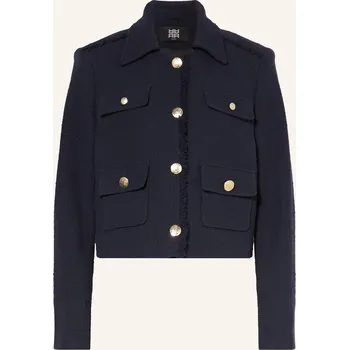 Dámský blejzr Riani Dámská Bunda Hranatého Střihu Z Buklé, tmavě modrá, 38