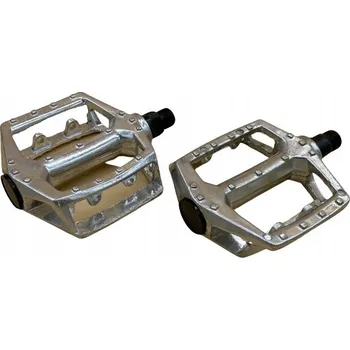 Pedál na kolo Platformové pedály STEEL prpa stříbrné