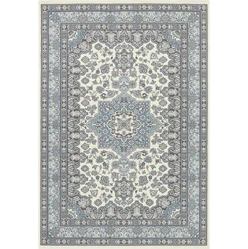 Koberec Koberec modro-krémový, tradiční s krátkým měkkým vlasem 80x150cm