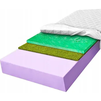 Matrace Tvrdá Matrace 120x200 pěna tráva , elastická, vyztužená 25 cm H4