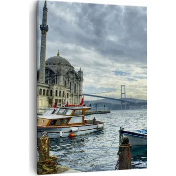 Obraz Obraz na plátně do obývacího pokoje ložnice 50x70 město obrazy na zeď canvas