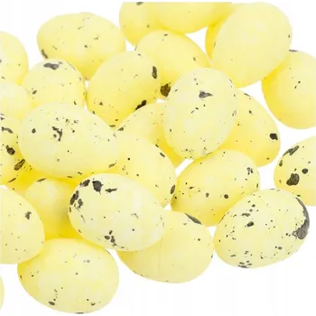 Velikonoční dekorace Polystyrenová vajíčka 2,5 cm Velikonoční vajíčka 50 Ks K dekoraci svěceného pokrmu