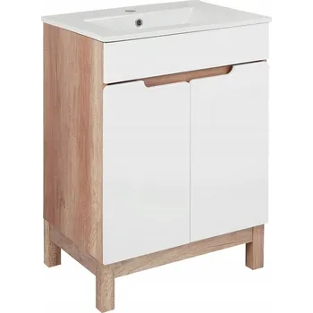 Koupelnový nábytek BPS-koupelny Koupelnová skříňka s keramickým umyvadlem Doris 60-2D